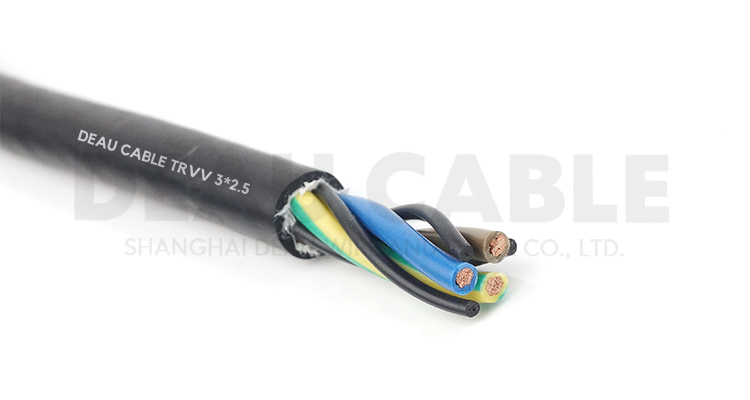 WDZ-TRVV 低煙無(wú)鹵柔性耐彎曲電纜