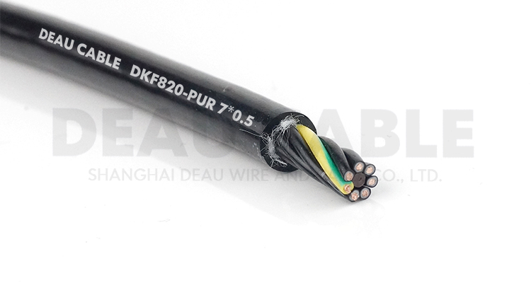 DKF820-PUR 7*0.5高度柔性聚氨酯護(hù)套多芯電纜